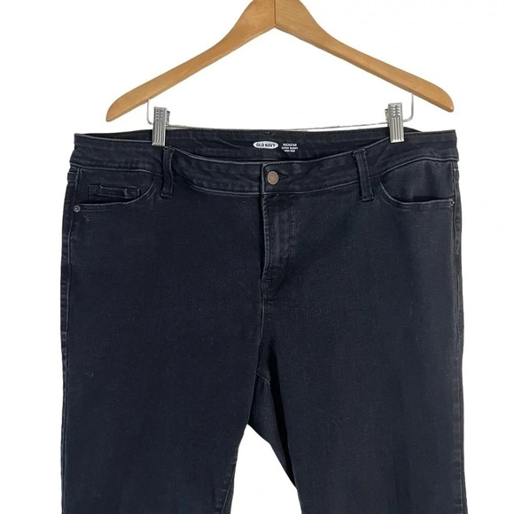 Old Navy Black Rockstar Super Skinny High Rise Jeans Plus Size 22 Denim Bottoms - Picture 3 of 7